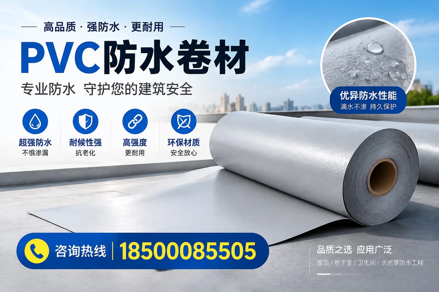 平凉地区pvc防水卷材的市场现状与发展趋势
